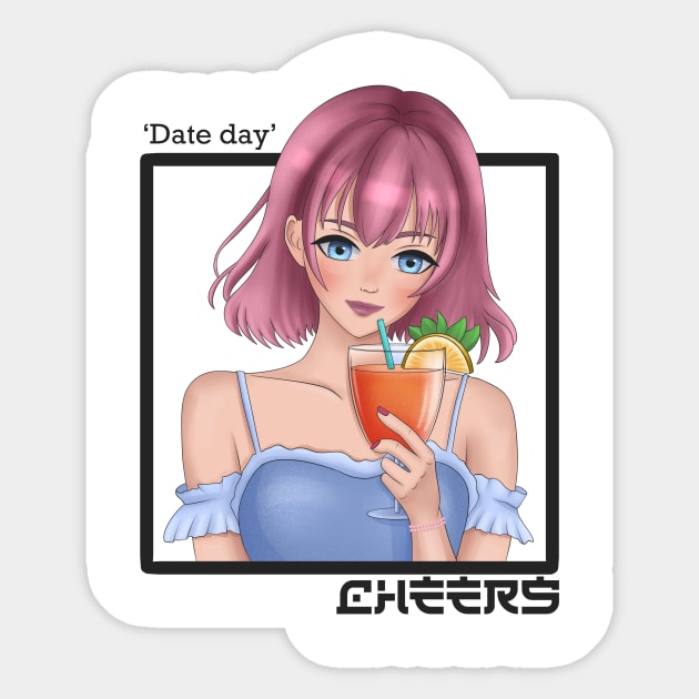 Cheers Sticker by lifyzizee